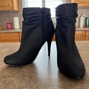 Michael Antonio Sleek Black Heeled Boots